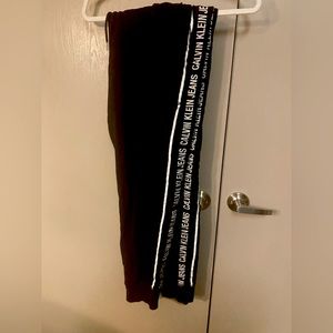 Black Calvin Klein sweat pants